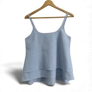 Vero Moda Light Blue Striped Tank Top